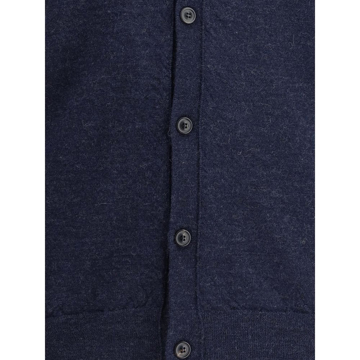 Margiela Blue Wool Cardigan by Margiela outlet now on sale