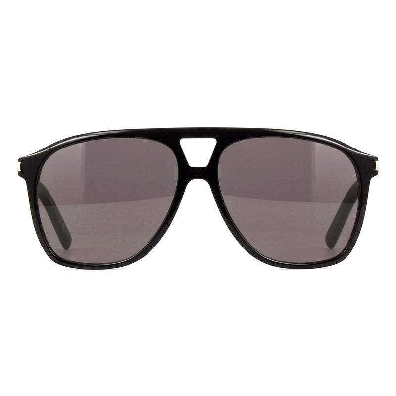 Saint Laurent Sunglasses Aviator Full Rim, Black Frame and Grey Lens SL596DUNE001