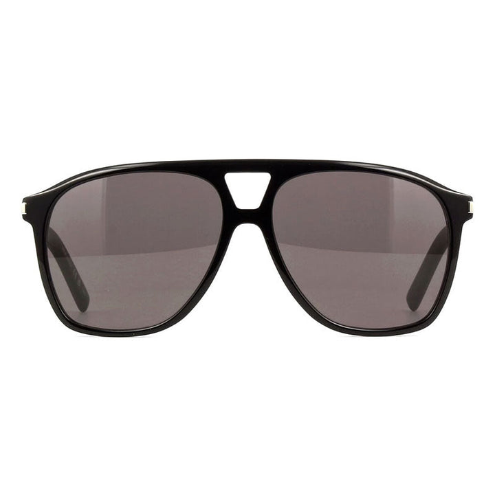 Saint Laurent Sunglasses Aviator Full Rim, Black Frame and Grey Lens SL596DUNE001
