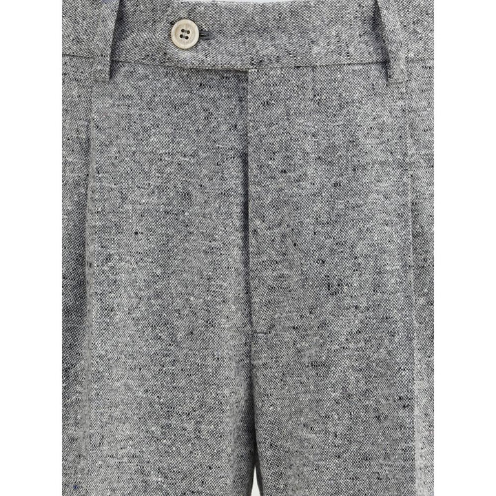 Brunello Cucinelli Wool and cashmere buttoned grisaille Suit