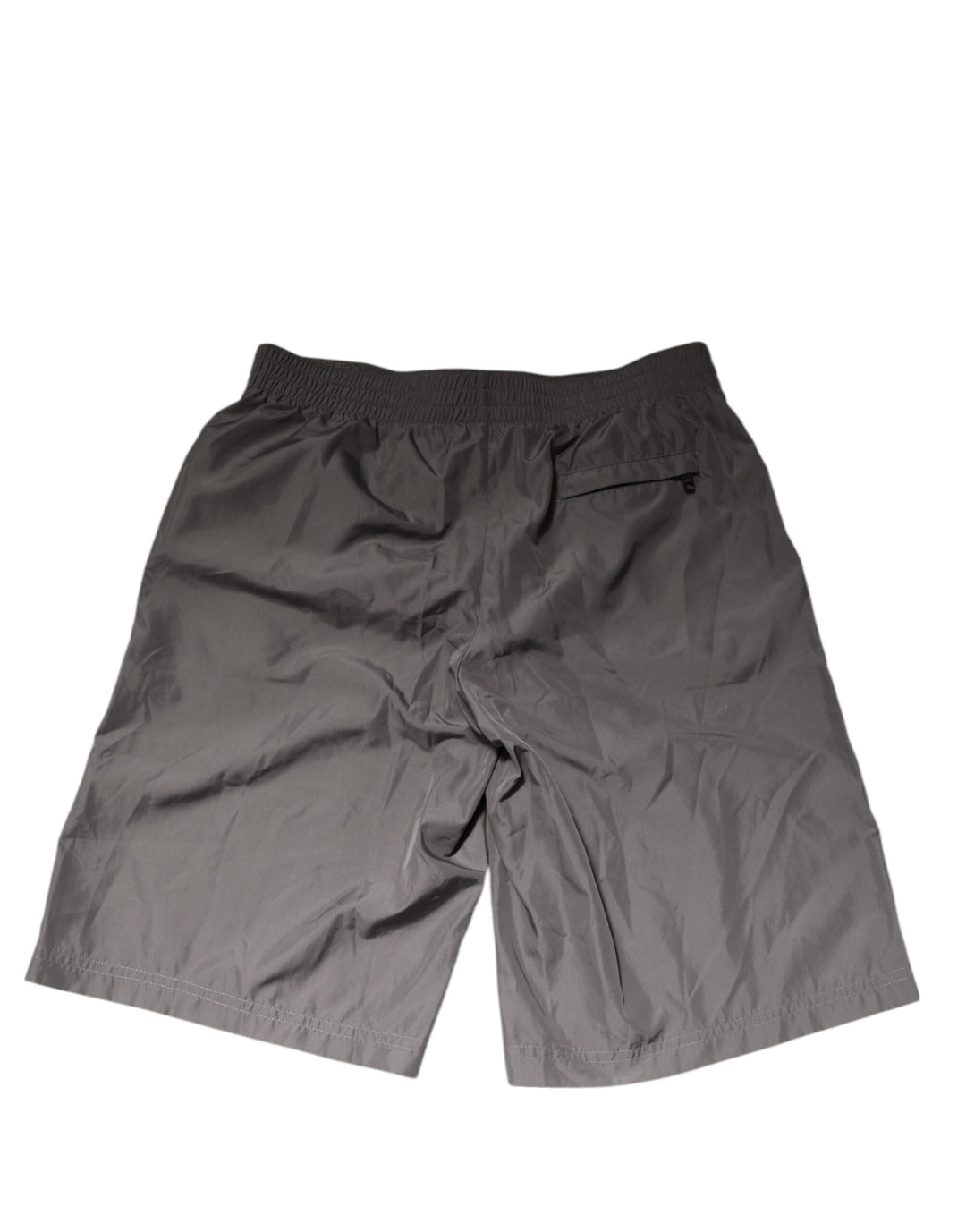 Dolce &amp; Gabbana Sample Sale Dolce &amp; Gabbana Light Gray Nylon Elastic Waist Shorts Swimwear - | Designer outlet