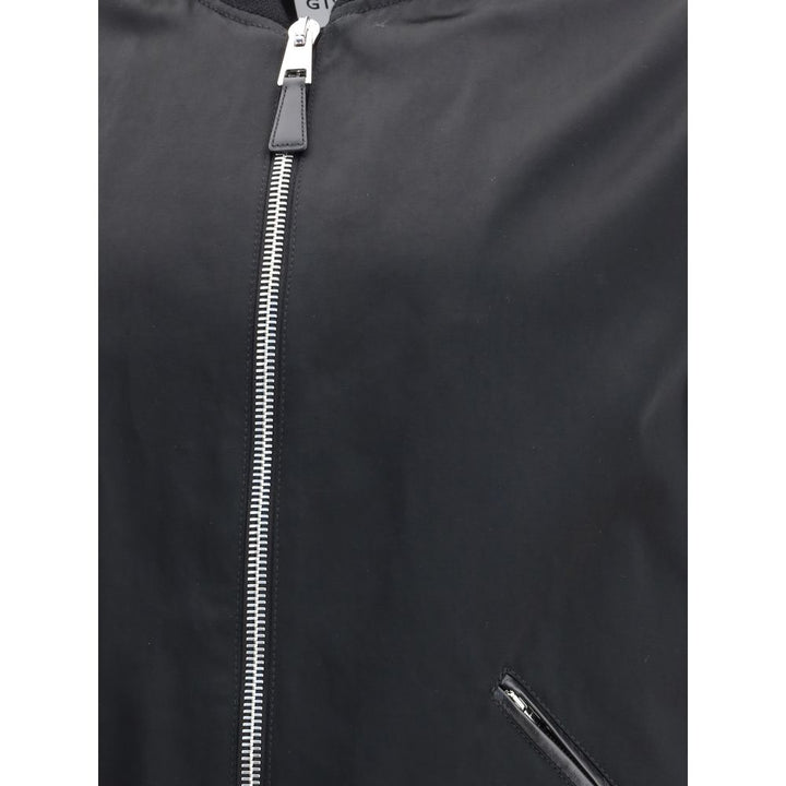 Givenchy Leather and satin bomber Jacket