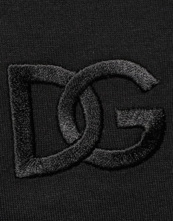 Dolce &amp; Gabbana Sample Sale Dolce &amp; Gabbana Black Cotton Embroidered DG Logo Pocket T-shirt - | Designer outlet