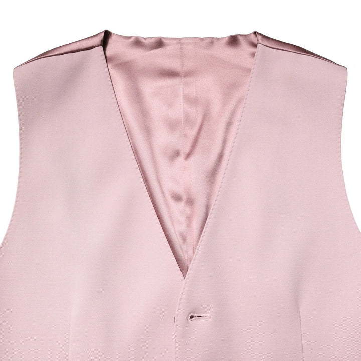 Dolce &amp; Gabbana Sample Sale Dolce &amp; Gabbana Pink Wool Dress Formal Men Waistcoat Vest - | Designer outlet