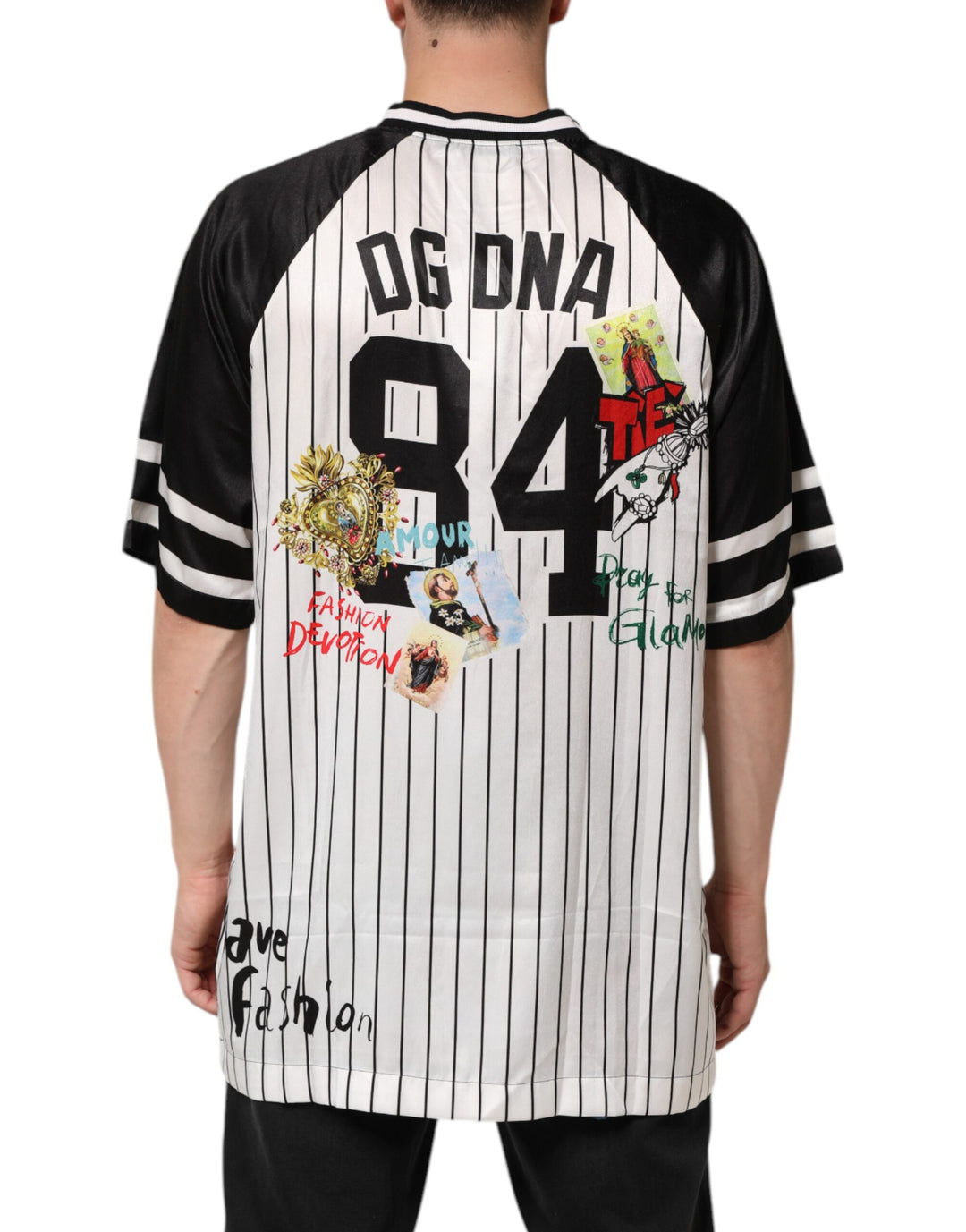 Dolce &amp; Gabbana Sample Sale Dolce &amp; Gabbana Tradizione Graffiti Print Oversized Men T-shirt - | Designer outlet