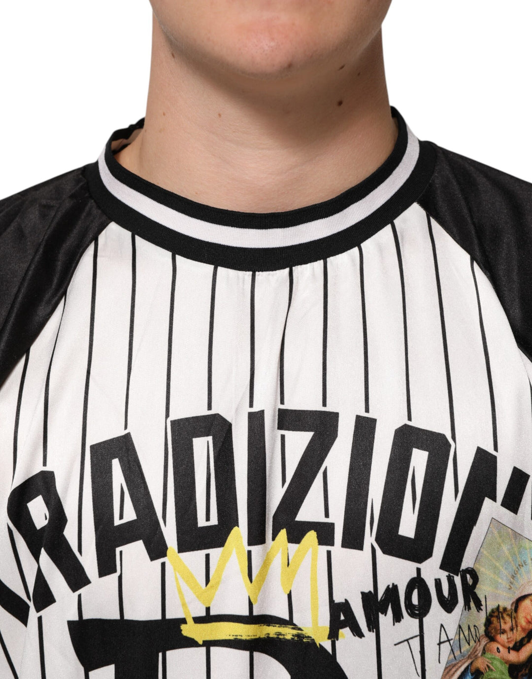 Dolce &amp; Gabbana Sample Sale Dolce &amp; Gabbana Tradizione Graffiti Print Oversized Men T-shirt - | Designer outlet