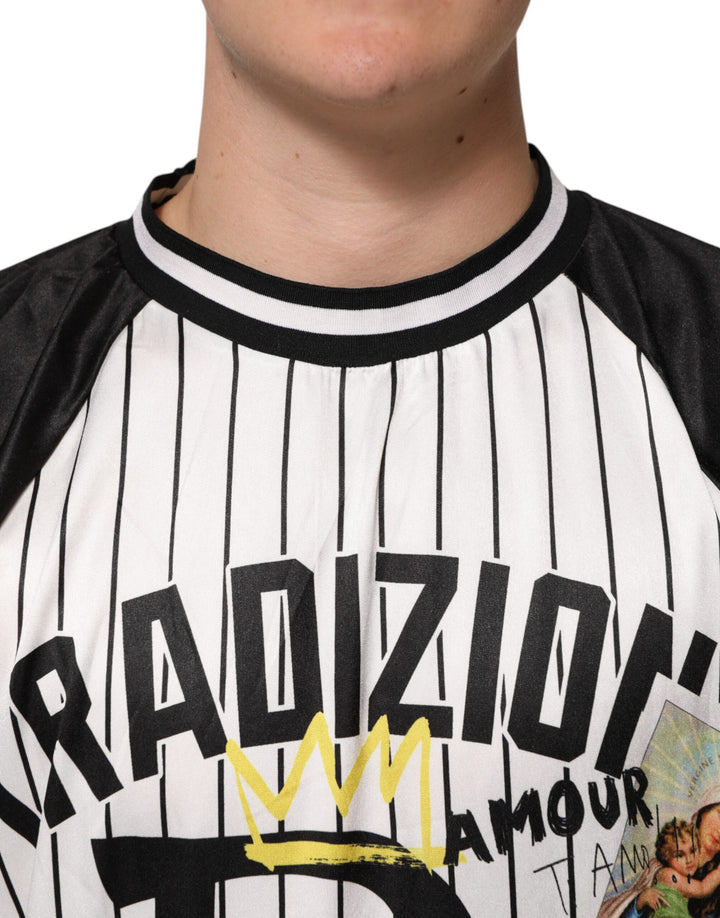 Dolce &amp; Gabbana Sample Sale Dolce &amp; Gabbana Tradizione Graffiti Print Oversized Men T-shirt - | Designer outlet