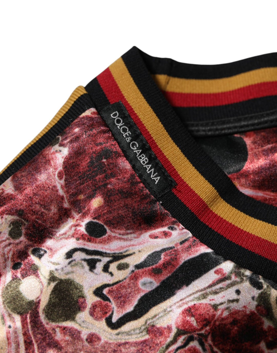 Dolce &amp; Gabbana Sample Sale Dolce &amp; Gabbana Multicolor Polyester Marble Print Oversize T-shirt - | Designer outlet