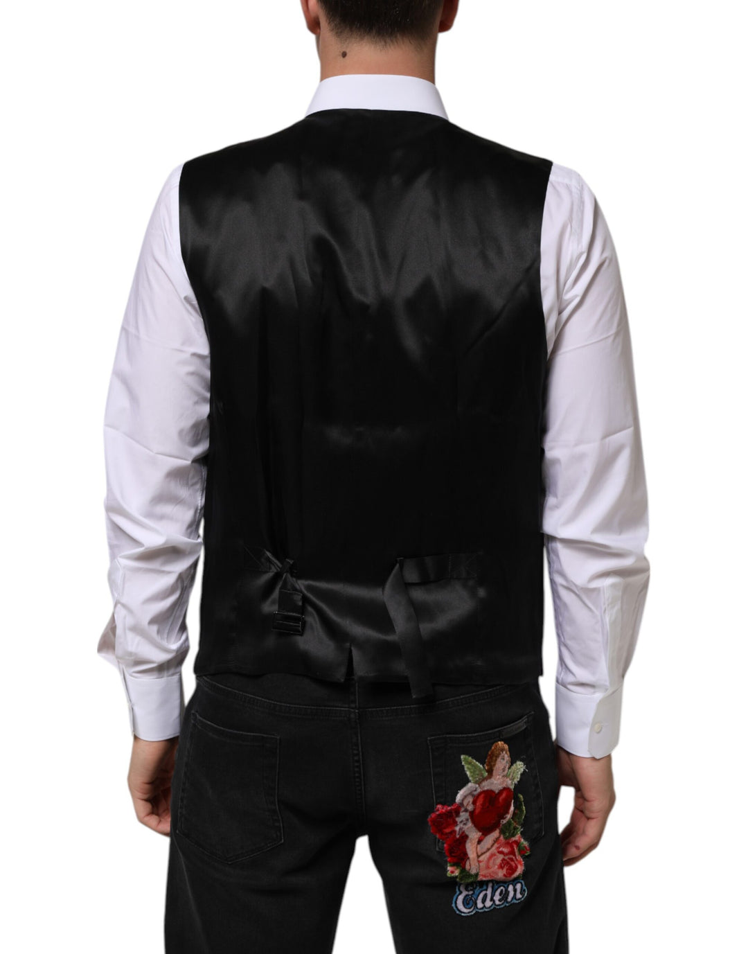 Dolce &amp; Gabbana Purple Wool Dress Formal Waistcoat Vest by Dolce &amp; Gabbana outlet now on sale