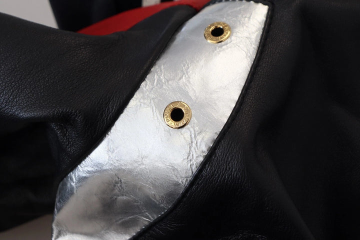 Dolce &amp; Gabbana Black Leather Hooded Blouson Jacket by Dolce &amp; Gabbana outlet now on sale