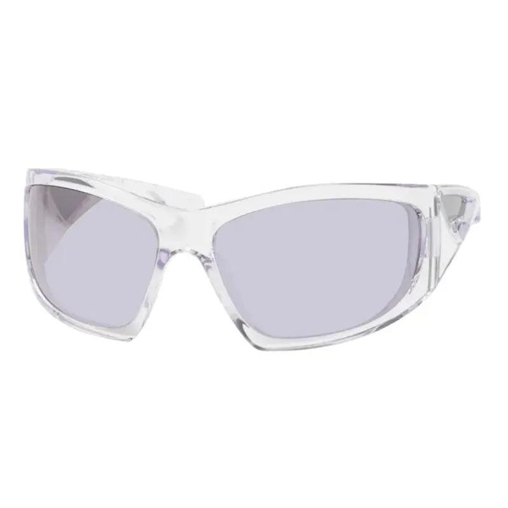 Givenchy Sunglasses Geometric Full Rim, Transparent Frame And Grey With Silver Mirror Lens Gv40051I26C