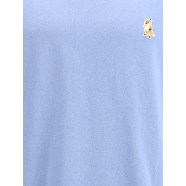 Maison Kitsuné Light Blue Cotton T-Shirt