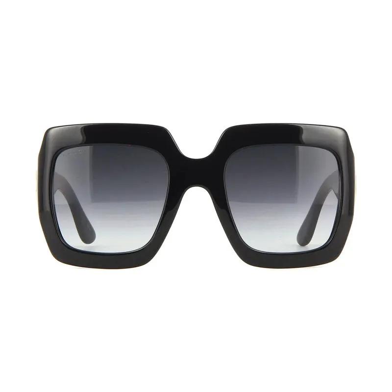 Gucci Sample Sale | Gucci Sunglasses Square Full Rim, Black Frame And Grey Gradient Lens Gg0053S001 - Sunglasses | Designer outlet