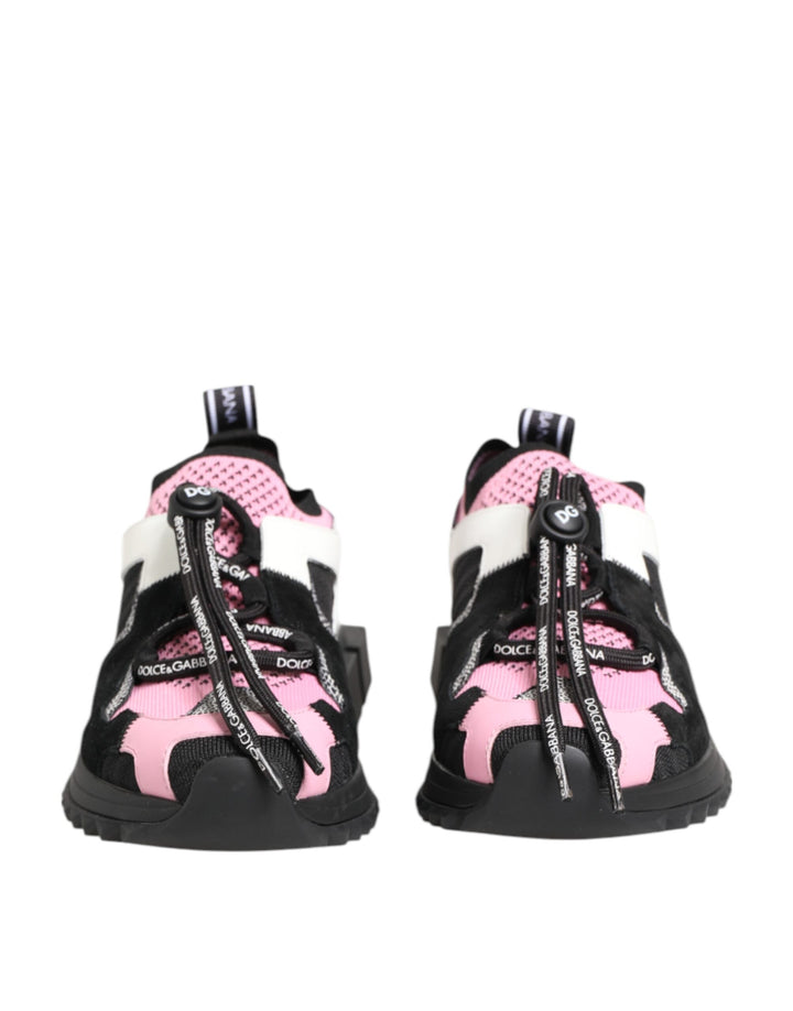 Dolce & Gabbana Pink Mesh Sorrento Trekking Sneakers Shoes