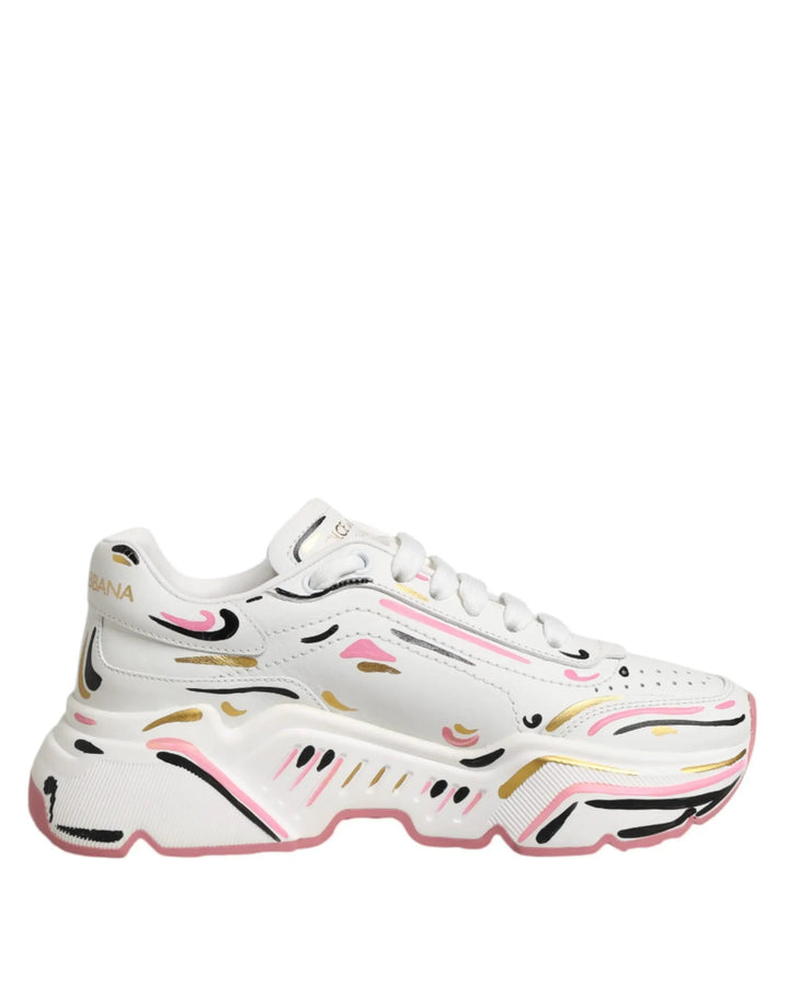 Dolce &amp; Gabbana Sample Sale | Dolce &amp; Gabbana Multicolor Hand Painted DAYMASTER Sneaker Shoes - | Designer outlet