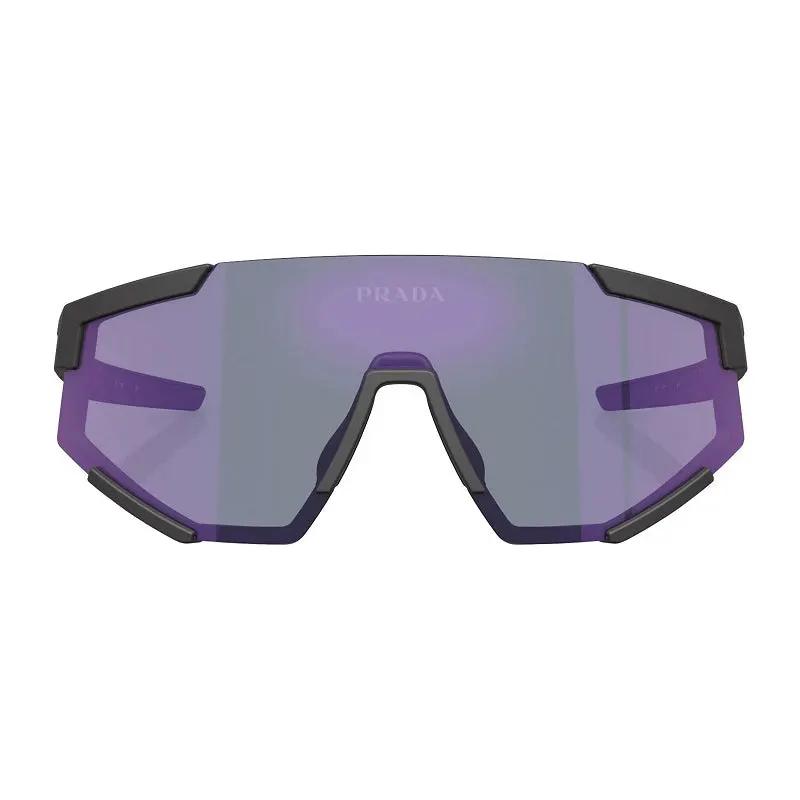 Prada Sport Sample Sale | Prada Sport Sunglasses Rectangle Rimless, Black Rubber Frame And Dark Blue Mirror Violet Lens Ps04Wsdg070A - Sunglasses | Designer outlet