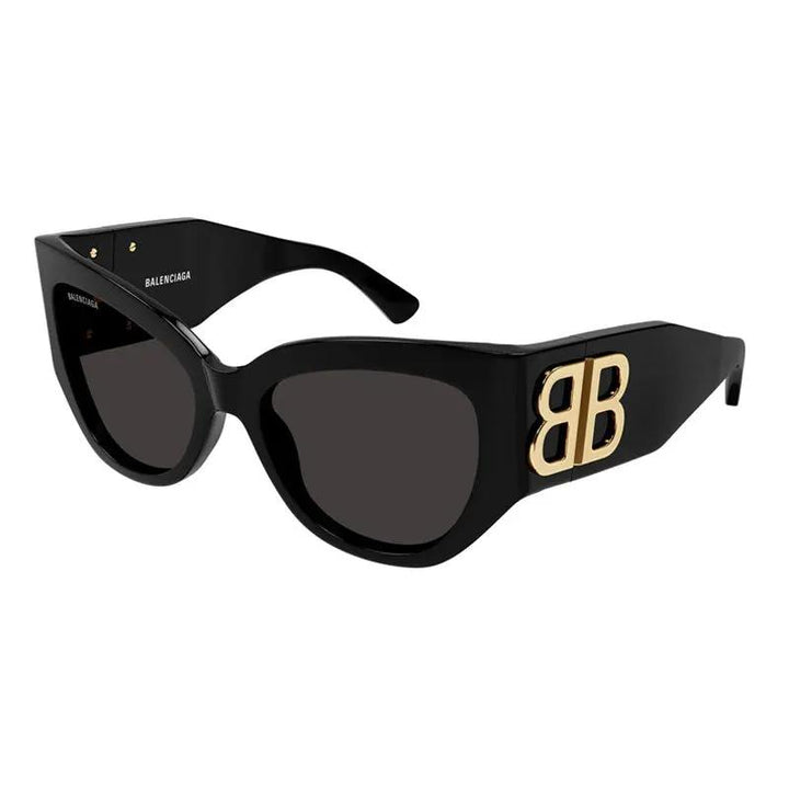 Balenciaga Sample Sale | Balenciaga Sunglasses Butterfly Full Rim, Black Frame And Grey Lens Bb0322S002 - Butterfly Sunglasses | Designer outlet