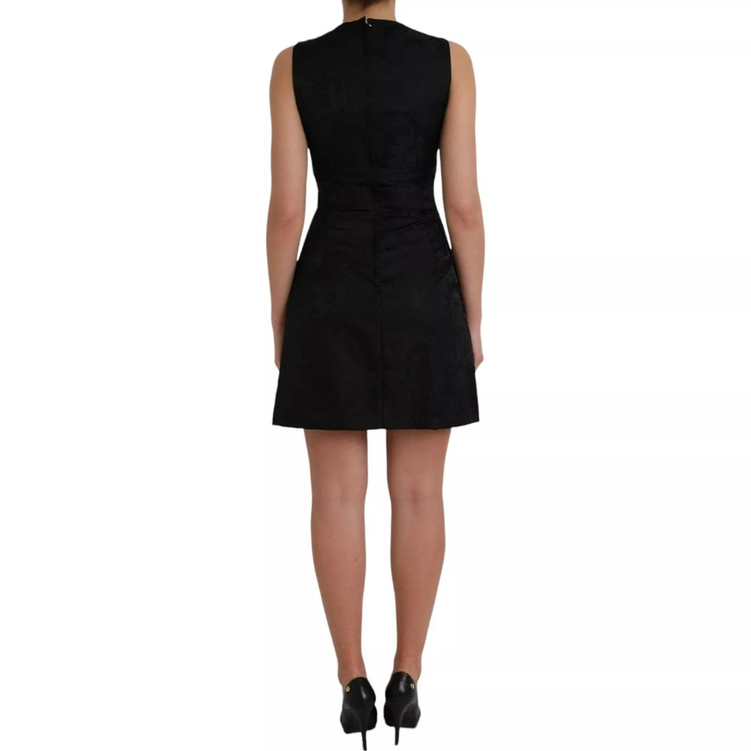 Dolce &amp; Gabbana Sample Sale Dolce &amp; Gabbana Black Sleeveless Bodycon A-line Mini Dress - | Designer outlet