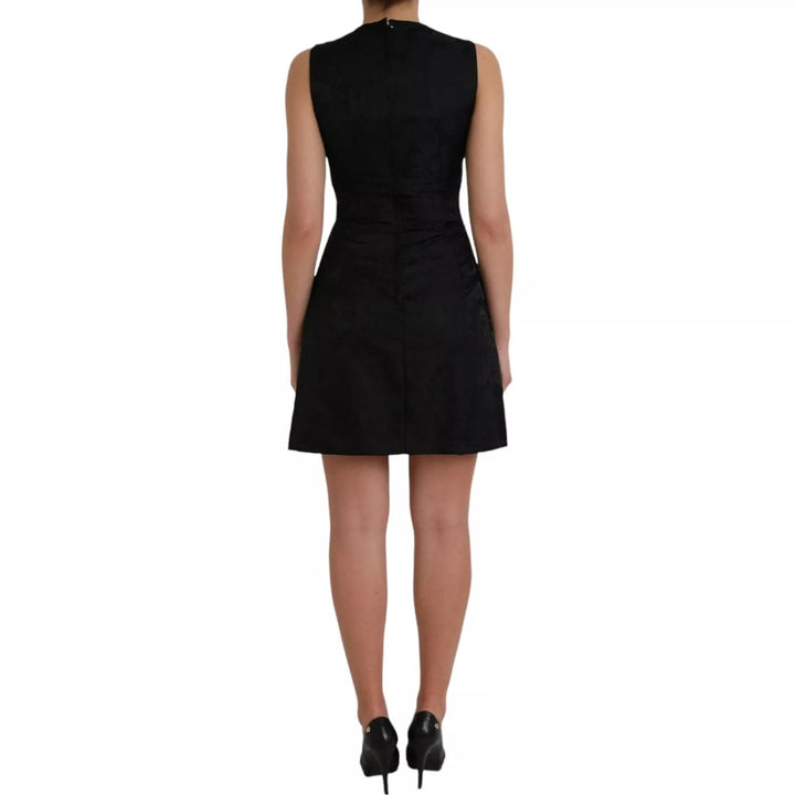 Dolce &amp; Gabbana Sample Sale Dolce &amp; Gabbana Black Sleeveless Bodycon A-line Mini Dress - | Designer outlet