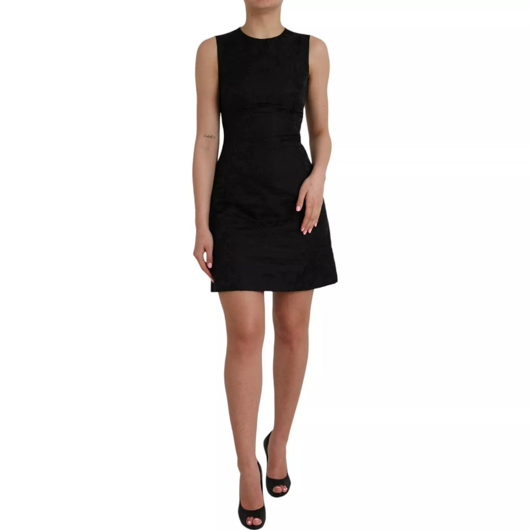 Dolce &amp; Gabbana Sample Sale Dolce &amp; Gabbana Black Sleeveless Bodycon A-line Mini Dress - | Designer outlet