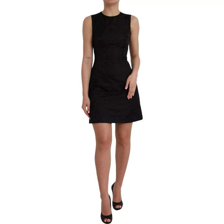 Dolce &amp; Gabbana Sample Sale Dolce &amp; Gabbana Black Sleeveless Bodycon A-line Mini Dress - | Designer outlet