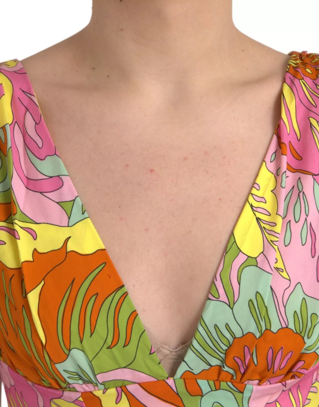 Dolce &amp; Gabbana Sample Sale Dolce &amp; Gabbana Multicolor Floral Silk Flared Mini Dress - | Designer outlet