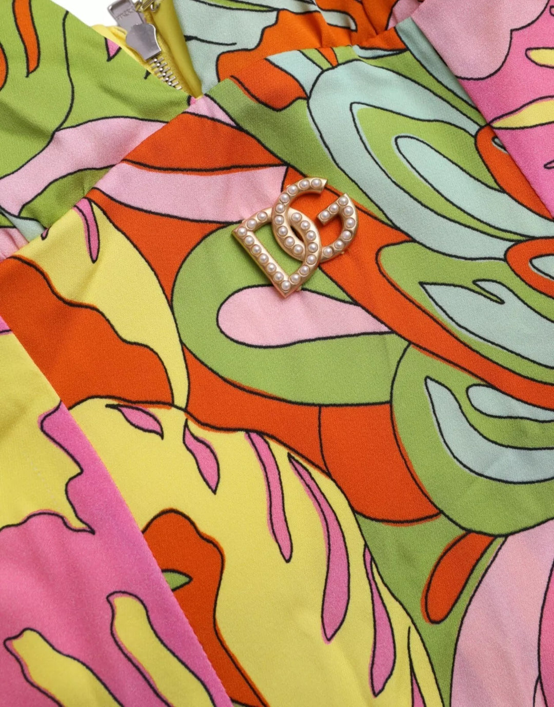Dolce &amp; Gabbana Sample Sale Dolce &amp; Gabbana Multicolor Floral Silk Flared Mini Dress - | Designer outlet