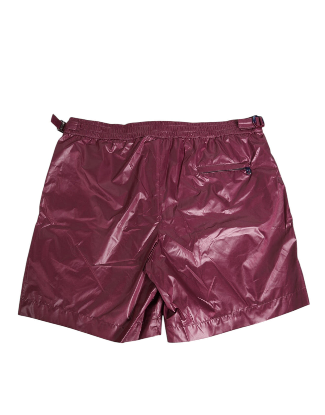 Dolce &amp; Gabbana Burgundy Polyester Logo Embossed Crest Swimwear by Dolce &amp; Gabbana outlet now on sale