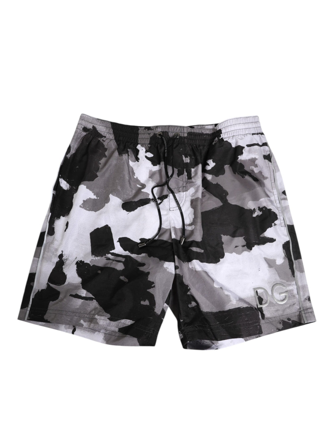Dolce &amp; Gabbana Sample Sale Dolce &amp; Gabbana Black White Camouflage DG Logo Men Swimwear - | Designer outlet