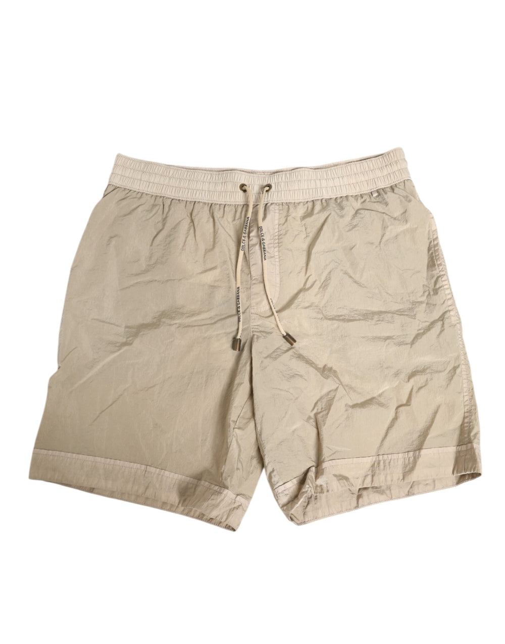 Dolce & Gabbana Sample Sale Dolce & Gabbana Beige Nylon Beachwear Men Boxer Short Swimwear - | Designer outlet