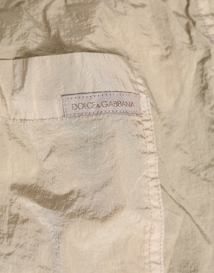 Dolce &amp; Gabbana Sample Sale Dolce &amp; Gabbana Beige Nylon Beachwear Men Boxer Short Swimwear - | Designer outlet