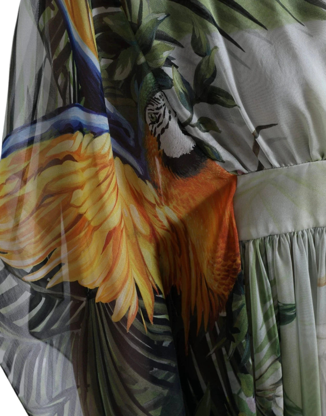 Dolce &amp; Gabbana Multicolor Silk Jungle Print Women Maxi Dress by Dolce &amp; Gabbana outlet now on sale