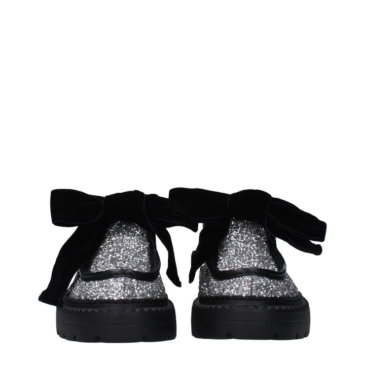 Jimmy Choo Gray Plastic Slip-On Loafers