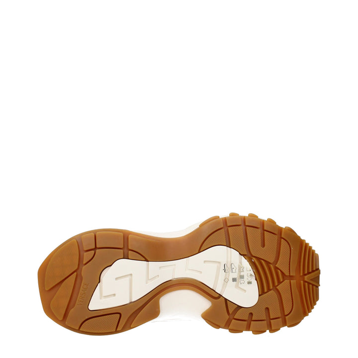 Versace Beige Fabric Chunky Sneakers