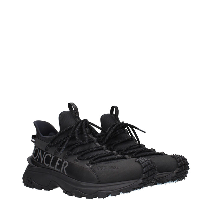 Moncler Black Fabric Athletic Sneakers