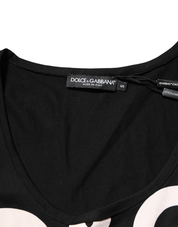 Dolce &amp; Gabbana Black Cotton Sleeveless Tank Top DG Logo Men T-shirt by Dolce &amp; Gabbana outlet now on sale