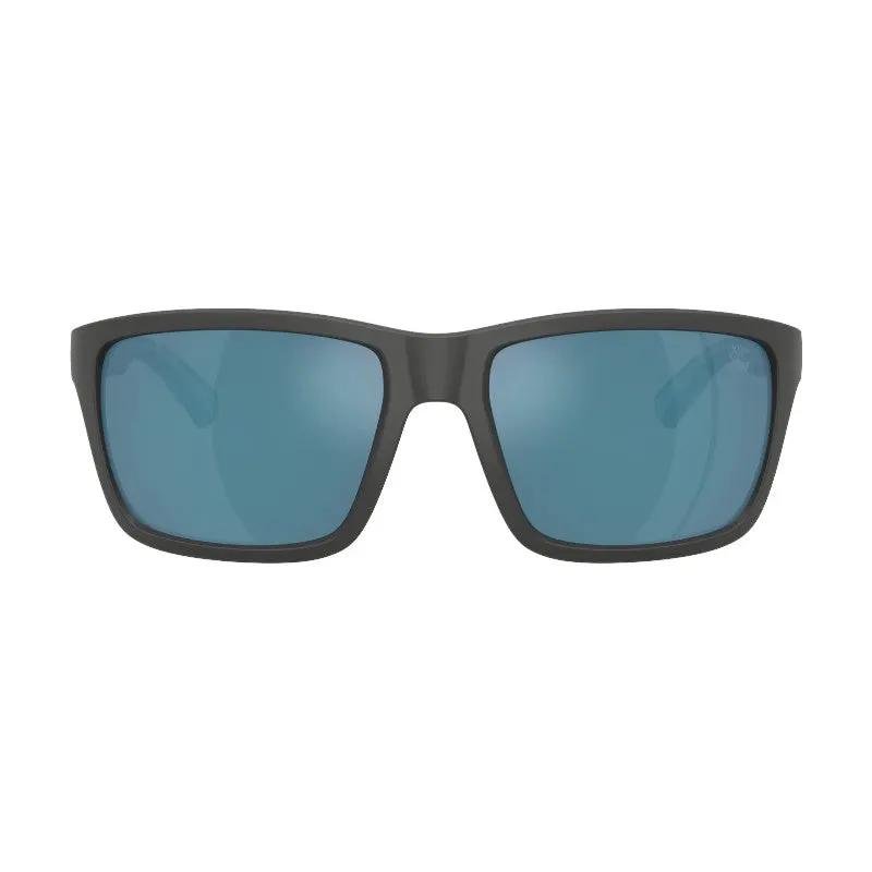 Burberry Sunglasses Square Full Rim, Matte Grey Frame And Blue Mirror Lens Be44834423355