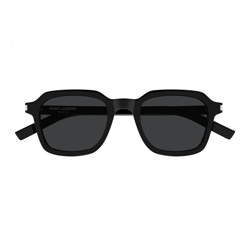 Saint Laurent Sunglasses Square Full Rim, Black Frame and Black Lens SL715SLIM001