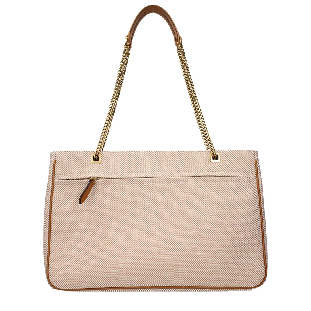 Valentino Garavani Beige Fabric Shoulder Bags