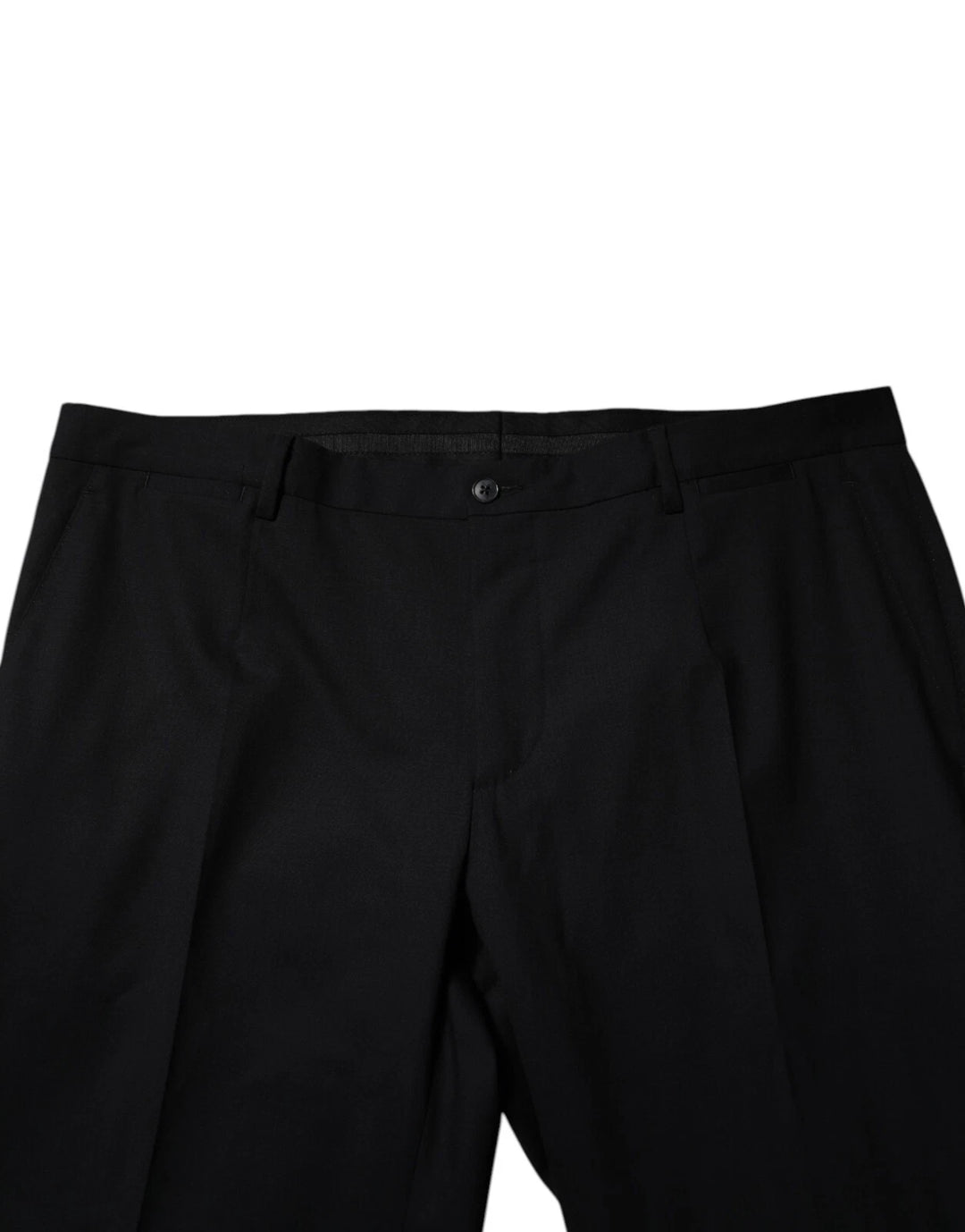 Dolce &amp; Gabbana Black Wool Formal Dress Men Trousers Pants by Dolce &amp; Gabbana outlet now on sale