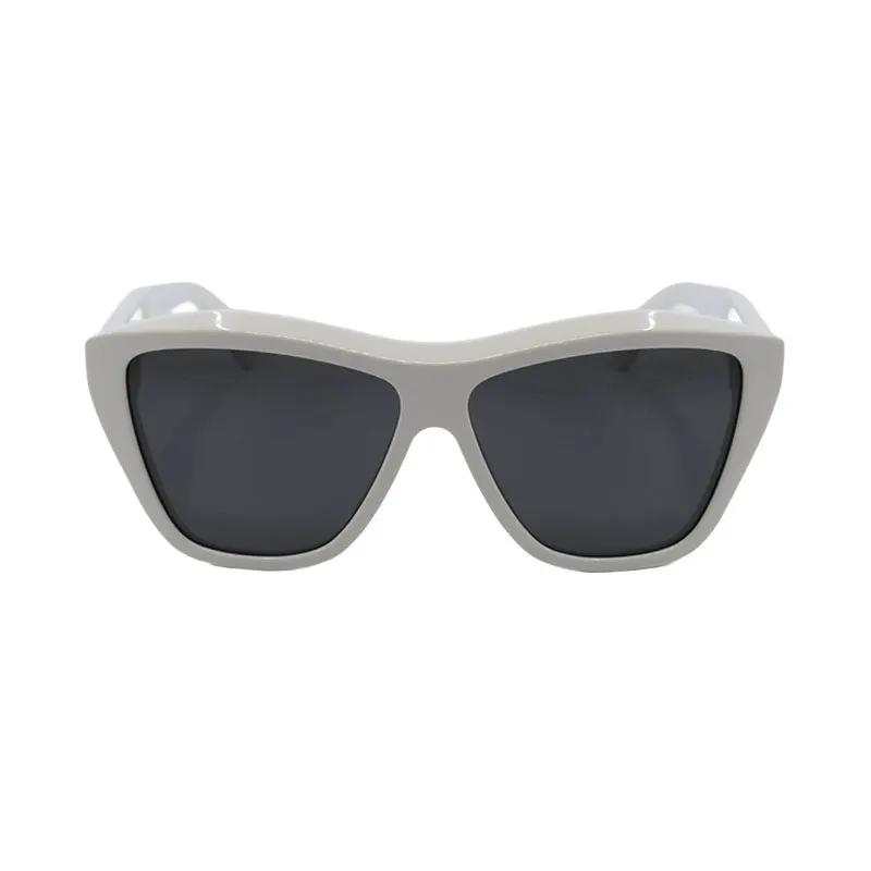 Bottega Veneta Sample Sale | Bottega Veneta Sunglasses Cat Eye Full Rim, Ivory Frame And Grey Lens Bv1092S003 - Cat Eye Sunglasses | Designer outlet