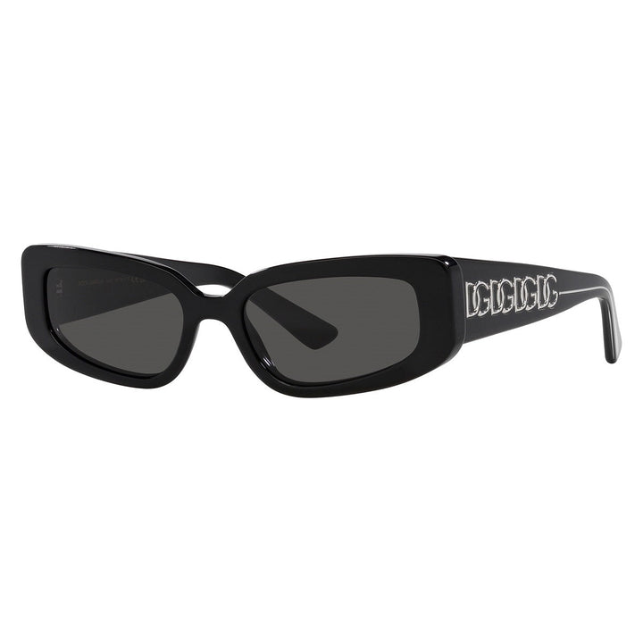 Dolce & Gabbana Sunglasses Cat Eye Full Rim, Black Frame and Dark Grey Lens DG4445501/87