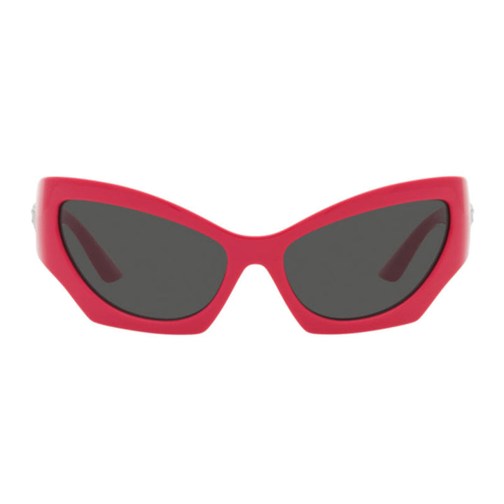 Versace Sunglasses Cat Eye Full Rim, Pink Frame and Dark Grey Lens VE4450541787
