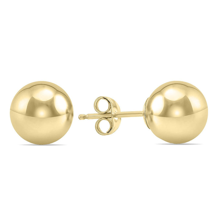 Jewelry - 8Mm 14K Yellow Gold Filled Round Ball Earrings - ERF56712 - Ask Me Wear