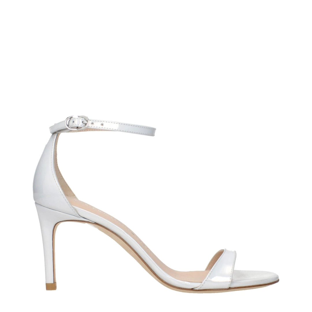 Stuart Weitzman Sample Sale Stuart Weitzman White Leather Stiletto Heel Sandals - | Designer outlet