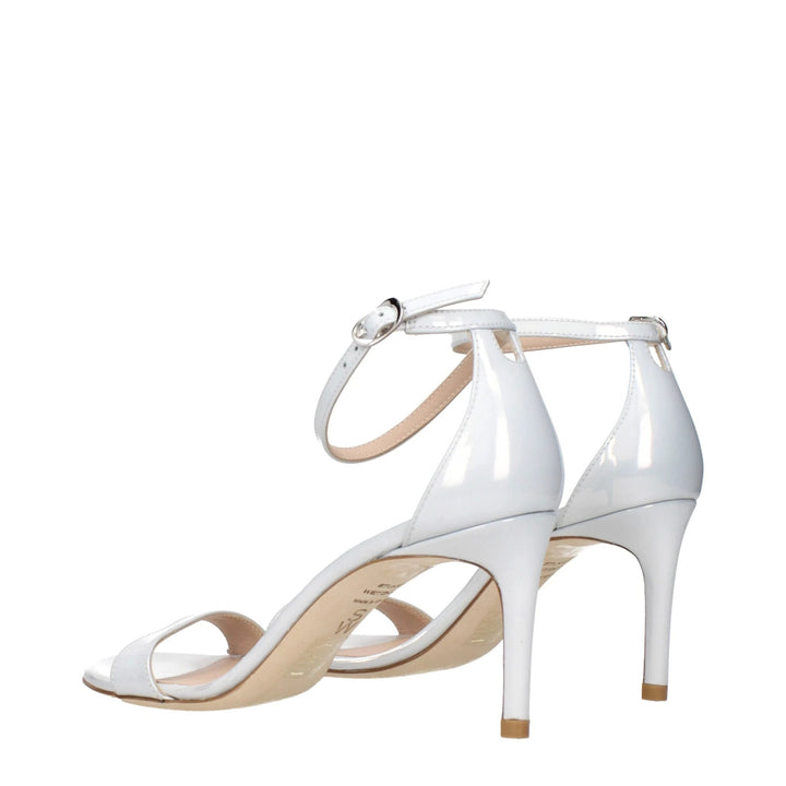 Stuart Weitzman Sample Sale Stuart Weitzman White Leather Stiletto Heel Sandals - | Designer outlet