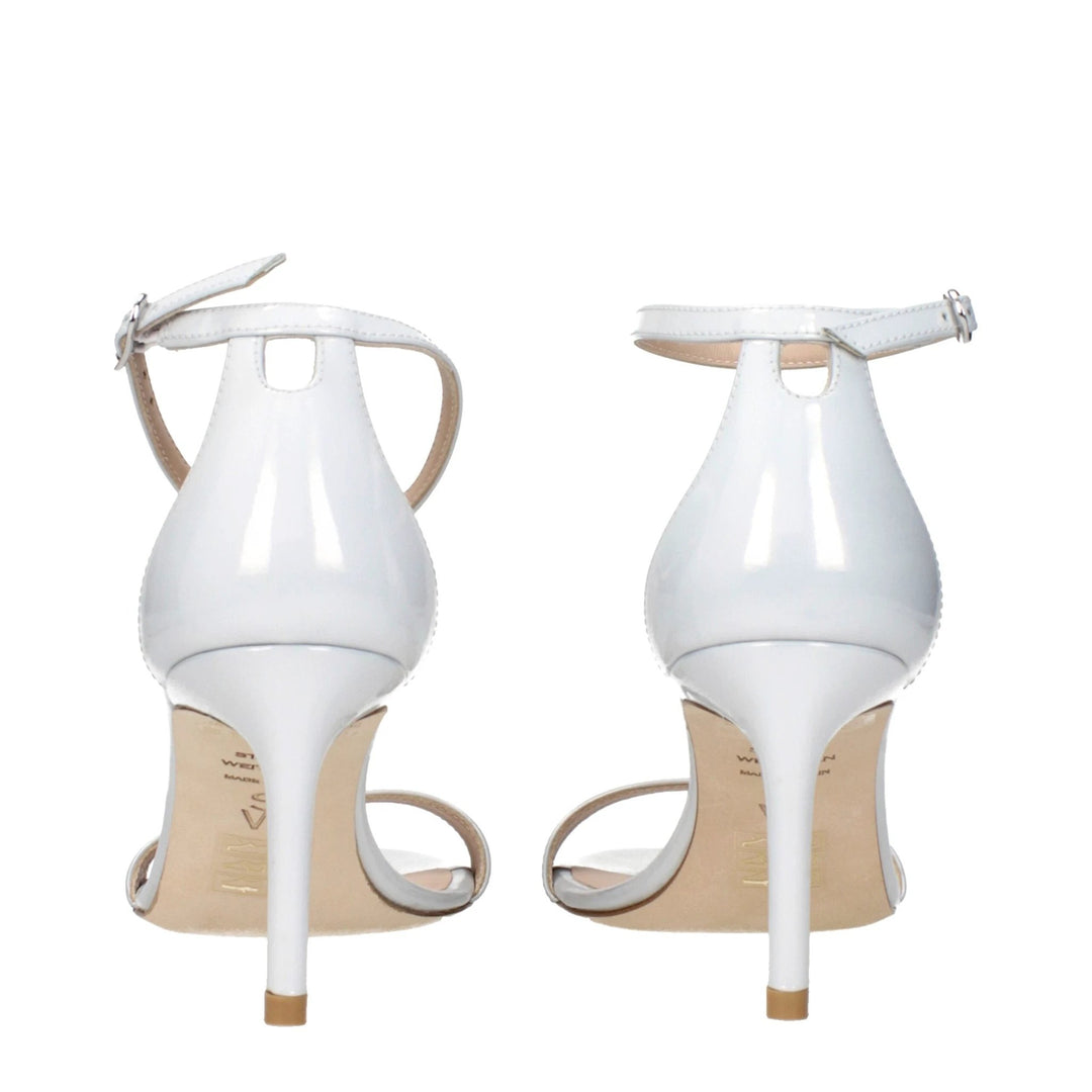 Stuart Weitzman Sample Sale Stuart Weitzman White Leather Stiletto Heel Sandals - | Designer outlet