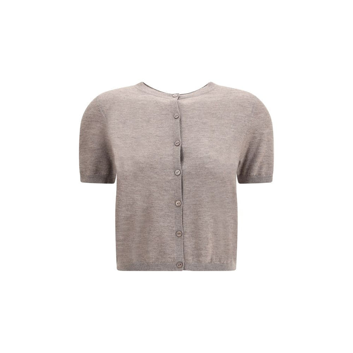 Lisa Yang Beige Cashmere Cardigan by Lisa Yang outlet now on sale