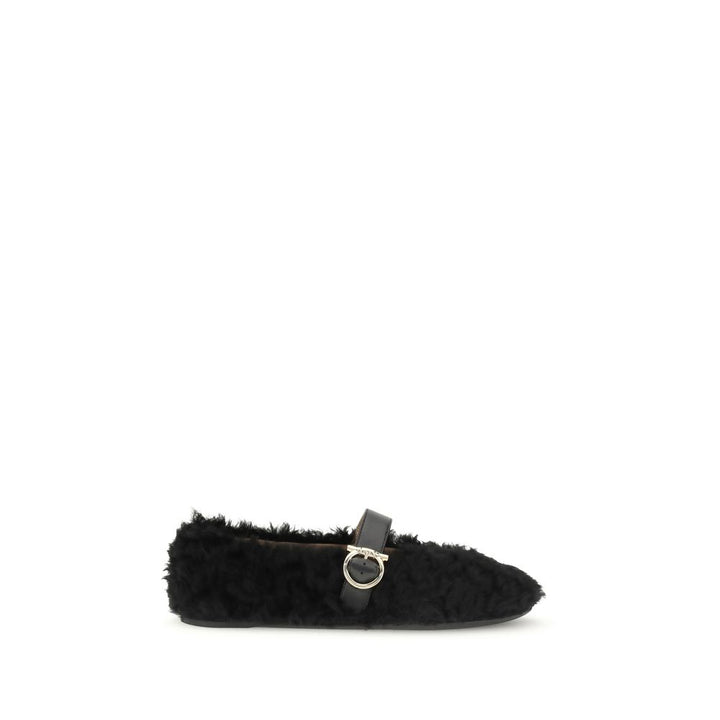 Ferragamo Gancini-embellished Ballerinas