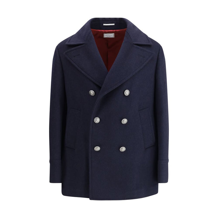 Brunello Cucinelli Double wool flannel Caban